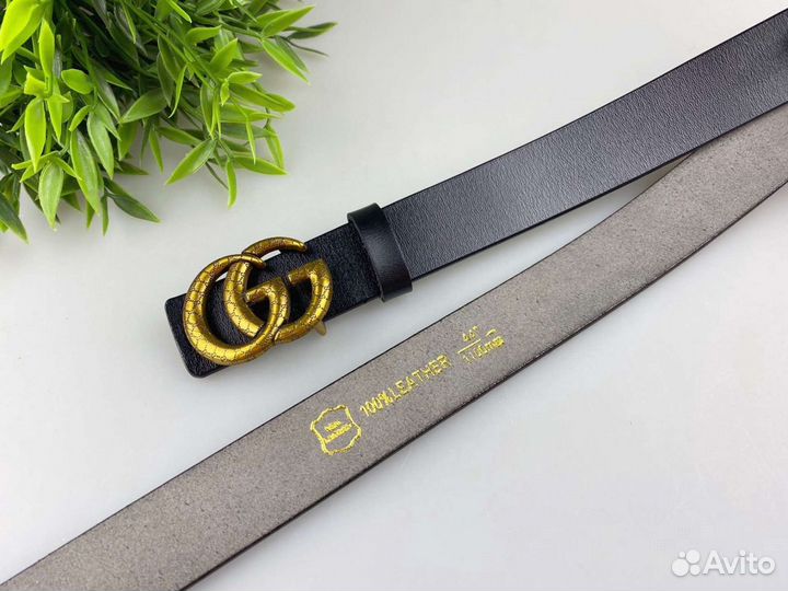 Женский кожаный ремень 2,5см