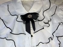 Блузка белая школьная 158