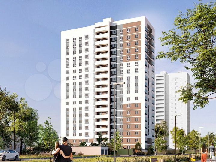 2-к. квартира, 60,5 м², 3/18 эт.