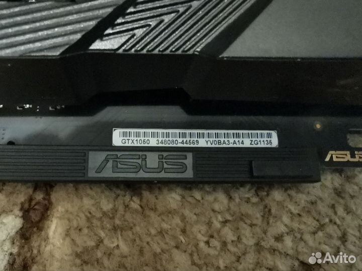 Видеокарта Asus gtx 1050 ti-02G