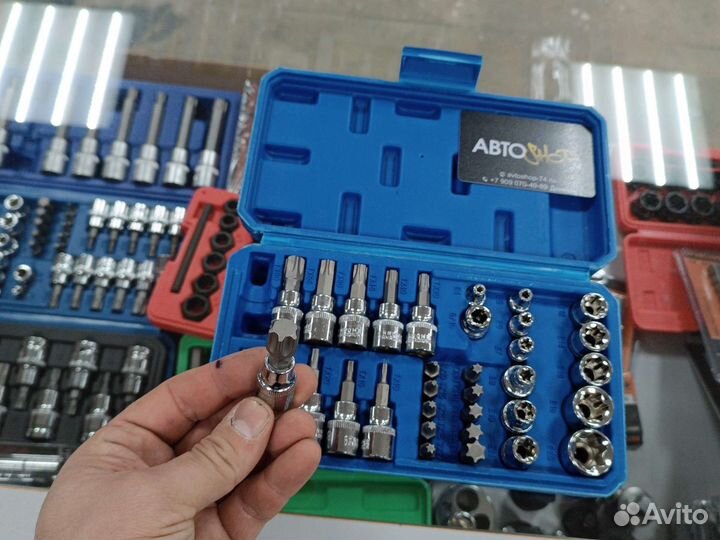 Набор головок и бит Torx 34 предмета