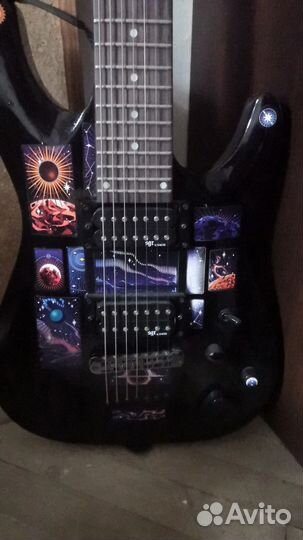 Электрогитара 7 струн schecter SGR C-7 BLK