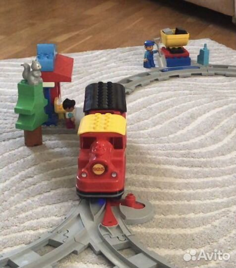 Lego duplo поезд на паровой тяге
