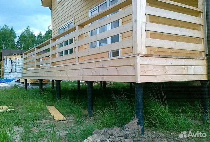 Свайно винтовой фундамент