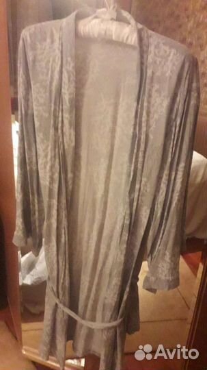 Домашний халат, мягкий,хлопок, вафельный, размер м