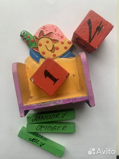 Календарь вечный настольный деревянный