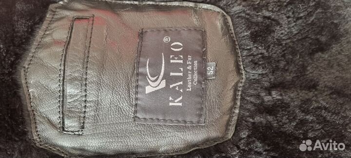 Кожаная зимняя куртка мужская на меху