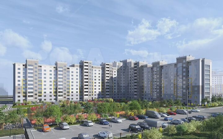 1-к. квартира, 43,6 м², 2/10 эт.