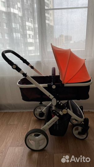 Коляска-трансформер FreeKids (оранжевая), б/у