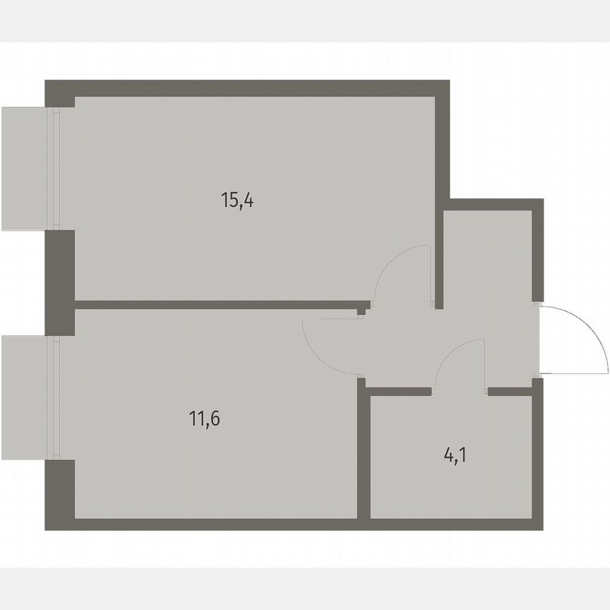 1-к. квартира, 35,5 м², 2/12 эт.