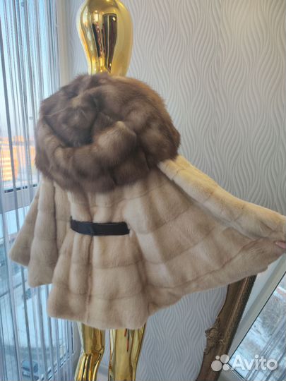 Шуба норковая куница летучая мышь 40-52