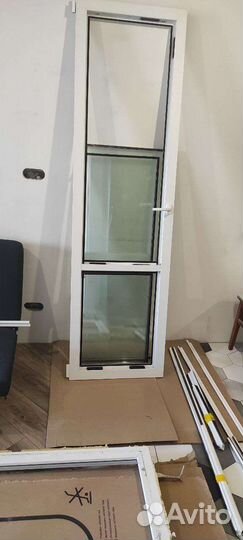 Балконный блок с дверью стеклопакет пластиковое