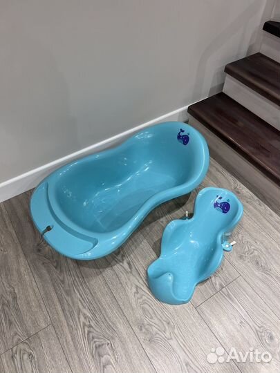 Ванночка для купания с горкой