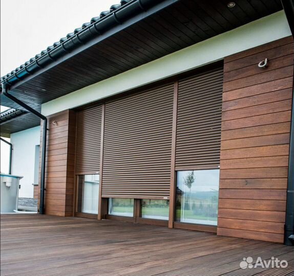 Рольставни для дверей Алютех 1000х1900 мм