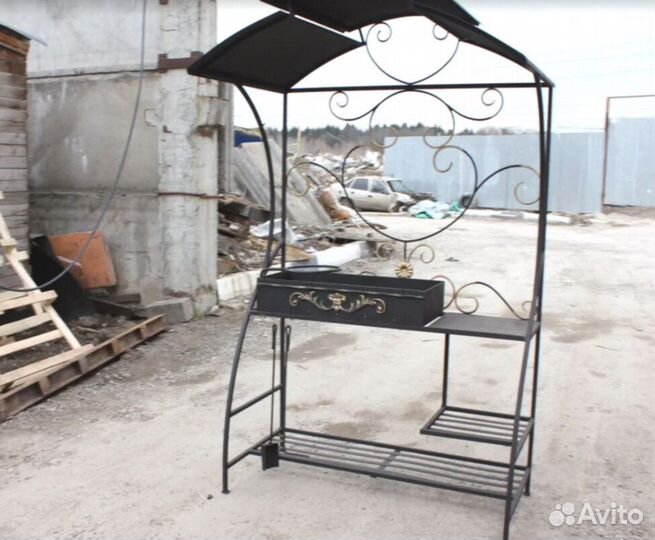 Мангал в стиле лофт