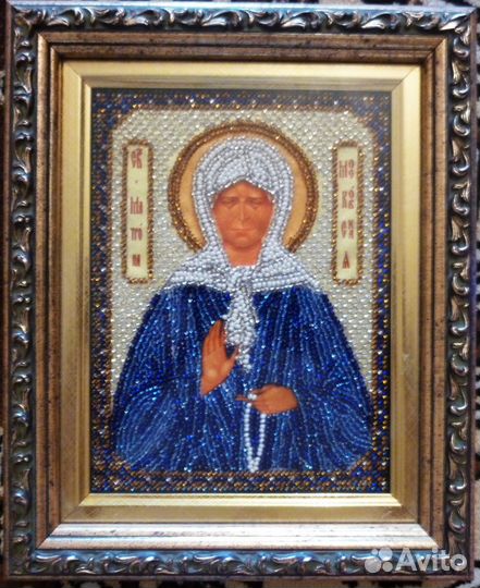 Икона вышитая бисером