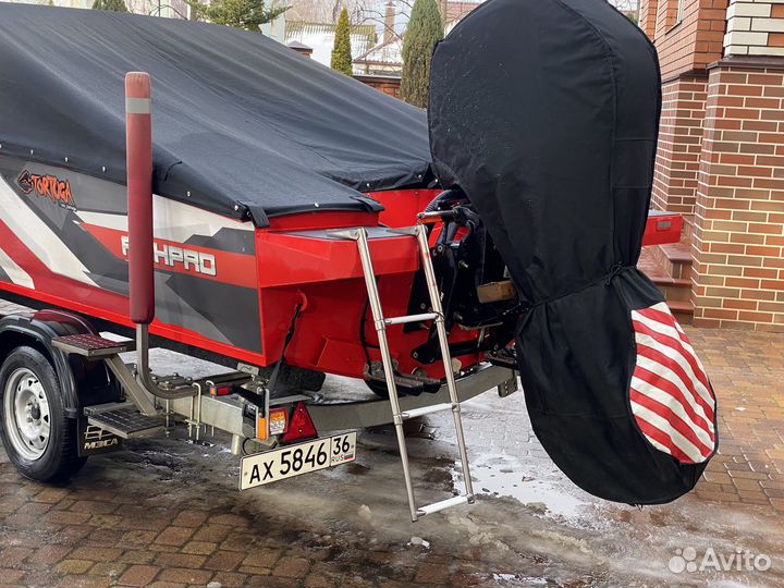 Волжанка FishPro Х5 + Mercury 100 XL ProXS + мзса