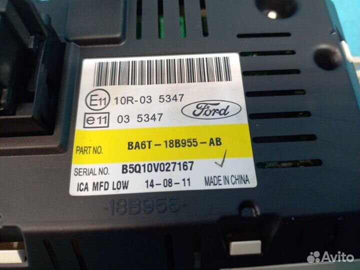 Дисплей информационный Ford Fiesta 6 CB1 hxjb 2011