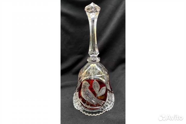 Хрустальный колокольчик Hofbauer Red bird Германия
