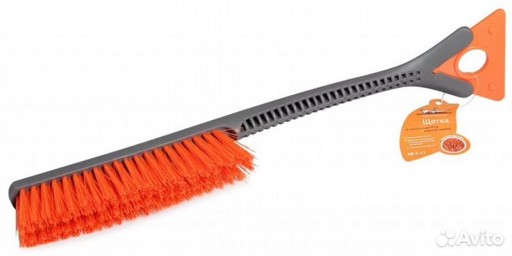 Щетка от снега и льда с мягкой щетиной (52 см) + с