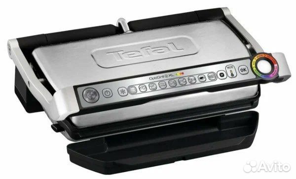 Гриль Tefal Optigrill+ XL GC722D34, стальной/серый