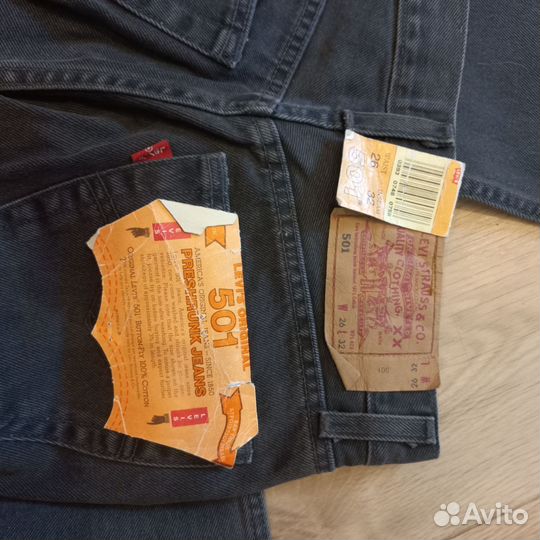 Новые джинсы Levi's 501, размер 26-32