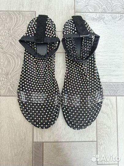 Балетки летние женские со стразами