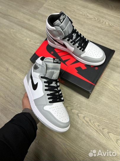 Кроссовки Air Jordan 1 Light Grey (36-45)