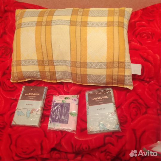 Подушки.одеяла.постель1.5спал.новые от