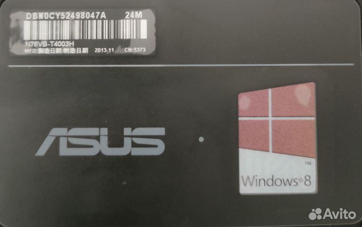 Ноутбук asus N76VB 17,3'