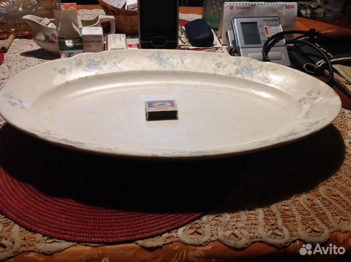 Блюдо фарфоровое (кузнецовский фарфор)