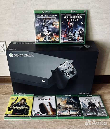 XBox One X 1TB с играми