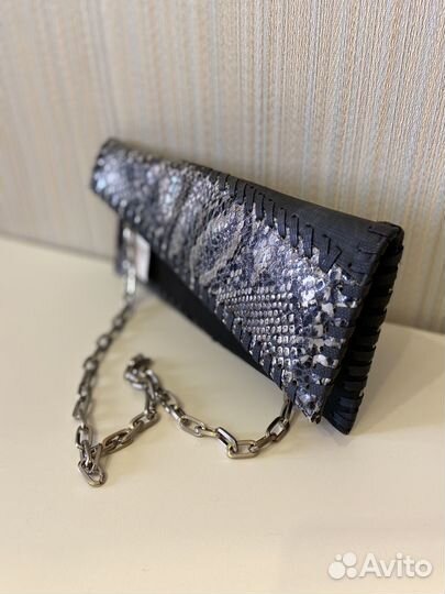 Клатч кожаный Poppie Jones