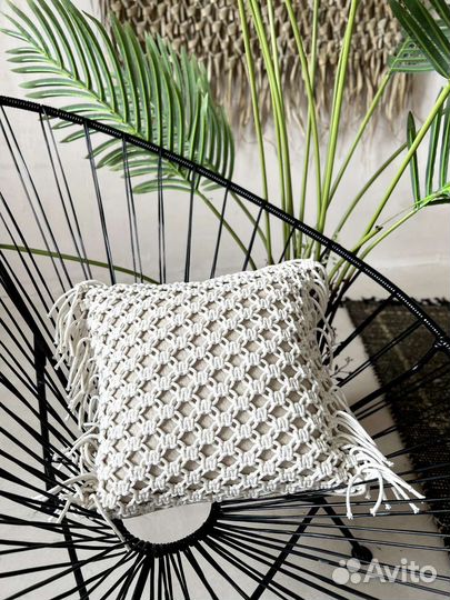 Подушка макраме. Макраме декор