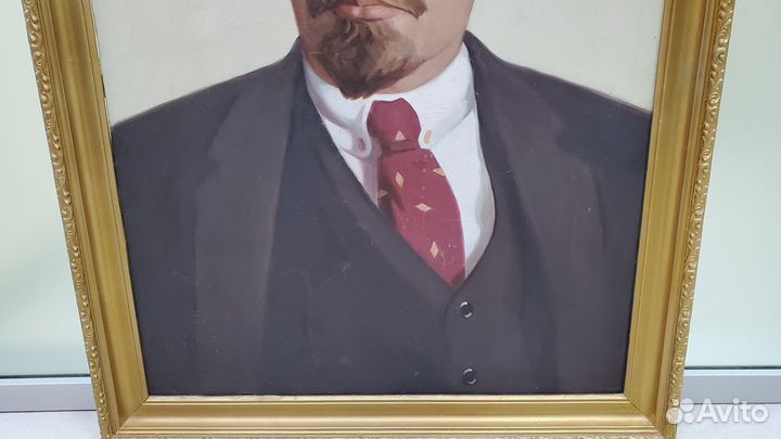 Портрет Ленин 1950 - 1960 гг СССР холст масло