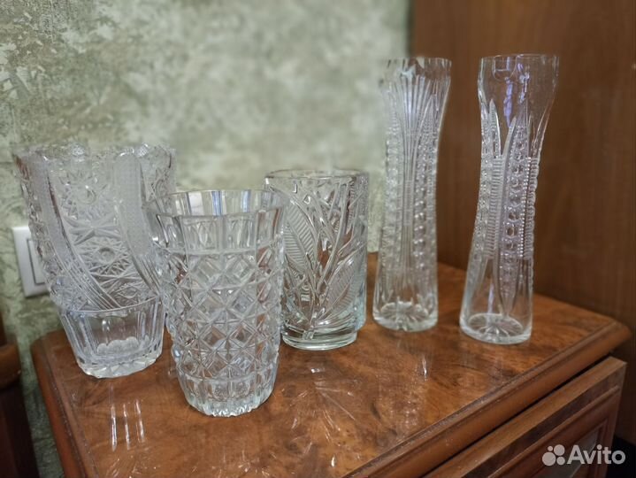 Хрустальные вазы для сервировки