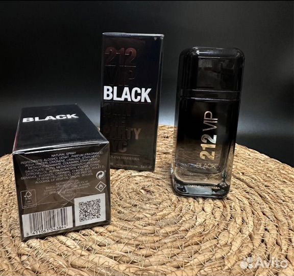 Carolina herrera 212 vip black 100ml Оригинал