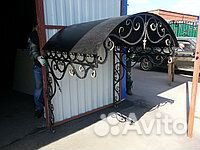 Кованый козырек