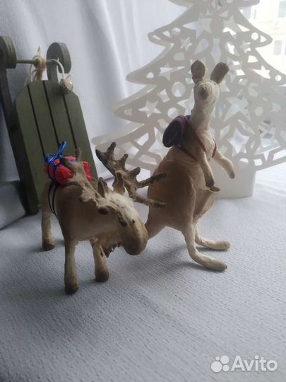 Ватная елочная игрушка