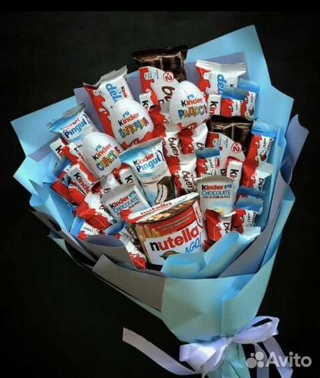 Съедобные праздничные букеты из конфет и шоколадок