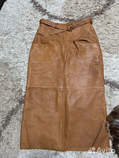 Юбка из натуральной кожи Винтаж