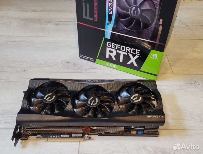 Видеокарта RTX3090 24GB evga FTW3