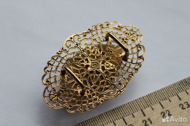 Винтажное украшение. брошь пряжка накладка 
