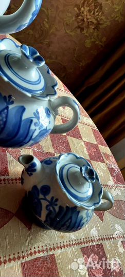 Сервиз чайный кжель