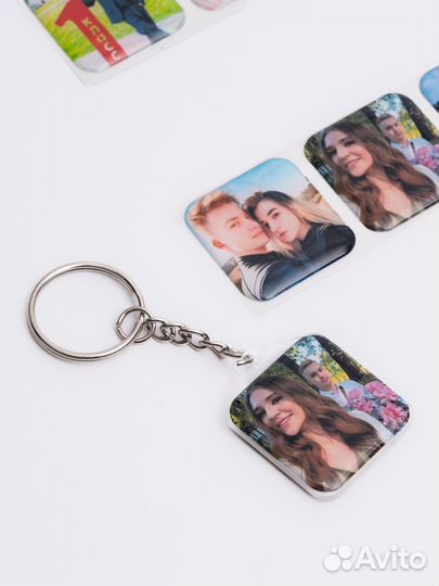 Брелок на ключи с вашим фото