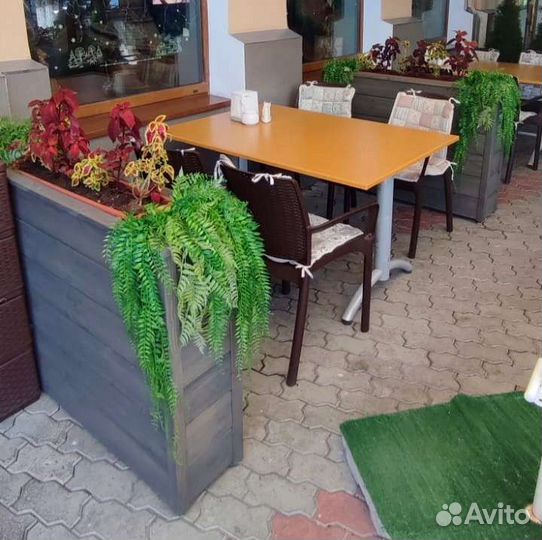 Кашпо деревянное, вазон, клумба для цветов