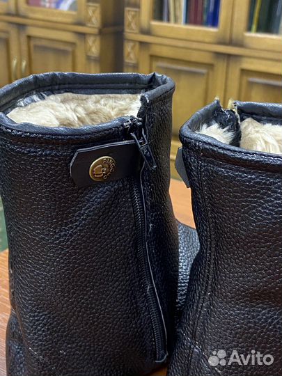 Кожаные носки с мехом (махси, хуфф, читек)