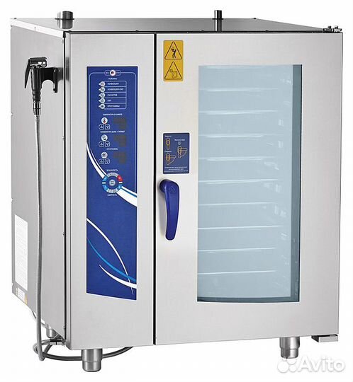 Пароконвектомат пка 10-1/1пм2 лицо нерж