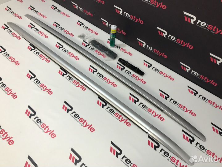 Рейлинги Toyota Fortuner 16-22г Серебро D2223