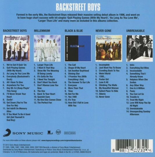 Backstreet Boys - Original Album Classics (5 CD)